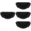 4Pcs Practical Black Silicone Coffee Portafilter Storage Wall Rack 7