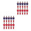20Pcs Red Resin Table Soccer Players Mini Foosball Replacement Kit 4