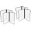 2 Pack Menu Paper Holders Clear Covers Protector Transparent Book 4
