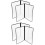 2 Pack Menu Paper Holders Clear Covers Protector Transparent Book 5