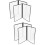 2 Pack Menu Paper Holders Clear Covers Protector Transparent Book 7
