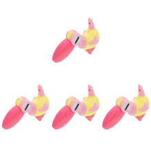 4Pcs Small Pink ABS Bird Whistles Lightweight Cartoon Party Props