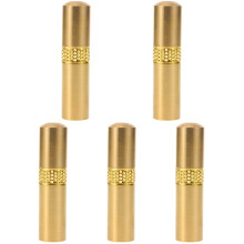 5Pcs Golden Copper Needle Holder Multi-Function Portable Storage Tube