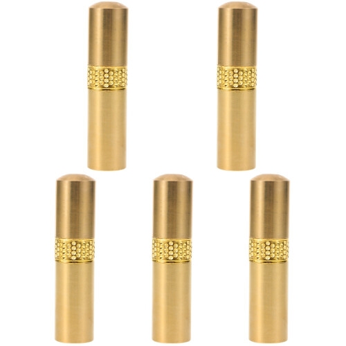 5Pcs Golden Copper Needle Holder Multi-Function Portable Storage Tube