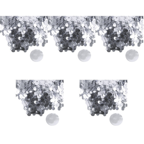 5Ensembles Confettis Argentés Ronds Pour Décoration De Table 2