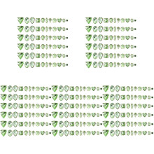 650Pcs Green Glass Sew on Rhinestones for DIY Clothing and Bag Decor
