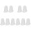 10Pcs White Silicone Piping Tip Protection Covers for Cake Decorating 1