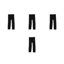 4Stk Schwarze Wintertights Für Angenehm Elastisch Warm