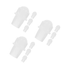 12Pcs White Plastic Roller Balls for Essential Oil Bottles 16Mm Neck