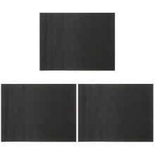 3Pcs Shockproof Cotton Fish Tank Mat Black Nonslip Aquarium Pad