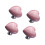 12Pcs Pink Ceramic Heart Cabinet Knobs Durable Pull Handles for Home 2