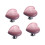 12Pcs Pink Ceramic Heart Cabinet Knobs Durable Pull Handles for Home 3