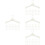 4 Pieces Miniature Apparel Hangers Creative Clothes Crafts Holder 7