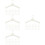 4 Pieces Miniature Apparel Hangers Creative Clothes Crafts Holder 8