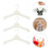 4 Pieces Miniature Apparel Hangers Creative Clothes Crafts Holder 11