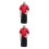 2Pcs Practical Short Sleeve Chef Shirt Dark Red Catering Apparel 2