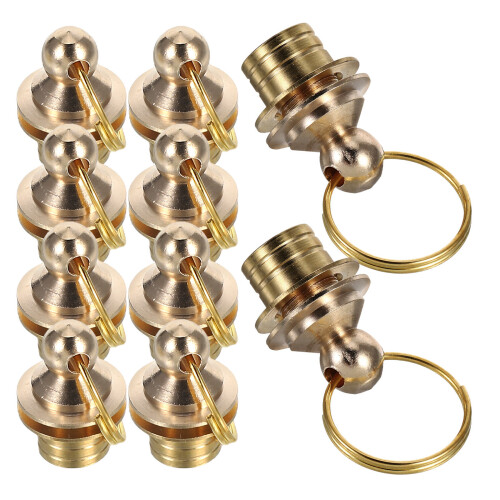 50Pcs Screw Clasps Cord Ends for Jewelry Making Projects 1