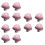 12Pcs Pink Ceramic Heart Cabinet Knobs Durable Pull Handles for Home 8