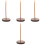 4Pcs Brown Wood Receipt Spike Multipurpose Bill Holder for Desktop 4