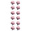 12Pcs Pink Ceramic Heart Cabinet Knobs Durable Pull Handles for Home 9