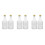 6Pcs Transparent Glass Wine Bottles Screw Base Elegant Design 8