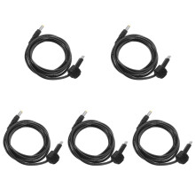 5Pcs Durable PVC Type-C to Dc Power Cable Black Adapter for Laptop