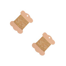 2Pcs Golden Stainless Steel Twisted Chain for Jewelry DIY and Crafting