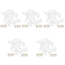 5Sets Sturdy Mirror Holder Clips for Wall and Glass Shelf Display