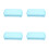 4Pcs Plastic Pencil Storage Box Blue Large Capacity Organizer 6
