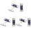 3Pcs Dumbbell Cufflinks Creative Sleeve Nail for Business 1