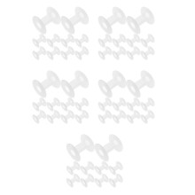 50Pcs Durable Transparent Plastic Embroidery Thread Spools for Crafts