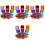 2000Pièces Marqueurs Plastiques Transparents Pour Apprentissage 2