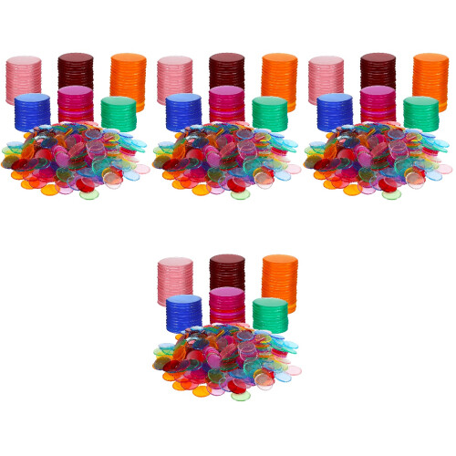 2000Pièces Marqueurs Plastiques Transparents Pour Apprentissage 1