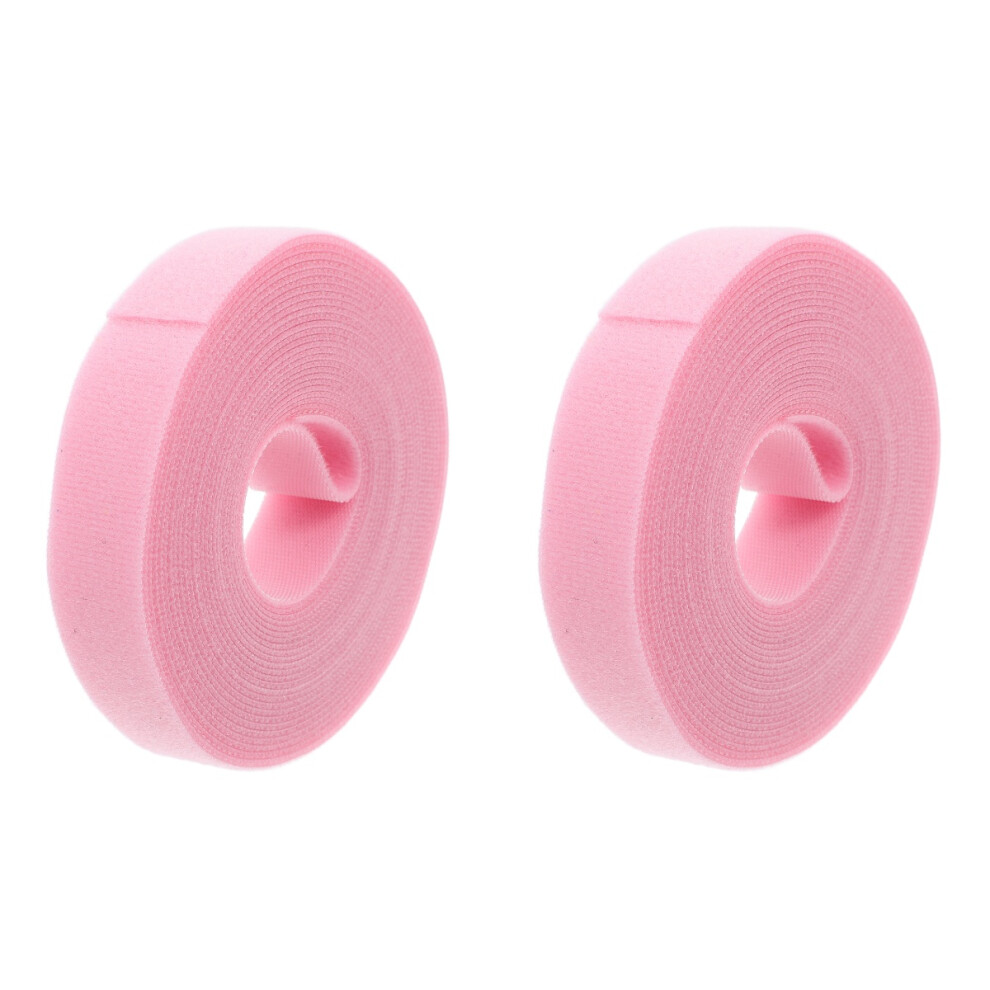 Versatile Pink Hook And Loop Wire Management Straps 3713322526185