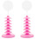 2Pcs Pink Desktop Lollipop Stand Decorative Cake Pops Display Rack 1