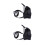 2Pcs Rabbit Harness Leash Black Ultra-Soft Adjustable Pet Walking Lead 1