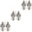 6Pcs Silver Alloy Curtain Pothooks Decorative Hooks for Home Use 3