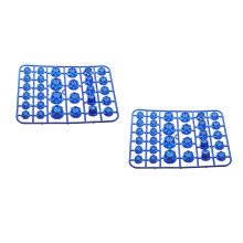 60Pcs Easy Install Blue ABS Motorcycle Screw Trim Caps Hex Bolt Covers
