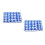 60Pcs Easy Install Blue ABS Motorcycle Screw Trim Caps Hex Bolt Covers 1