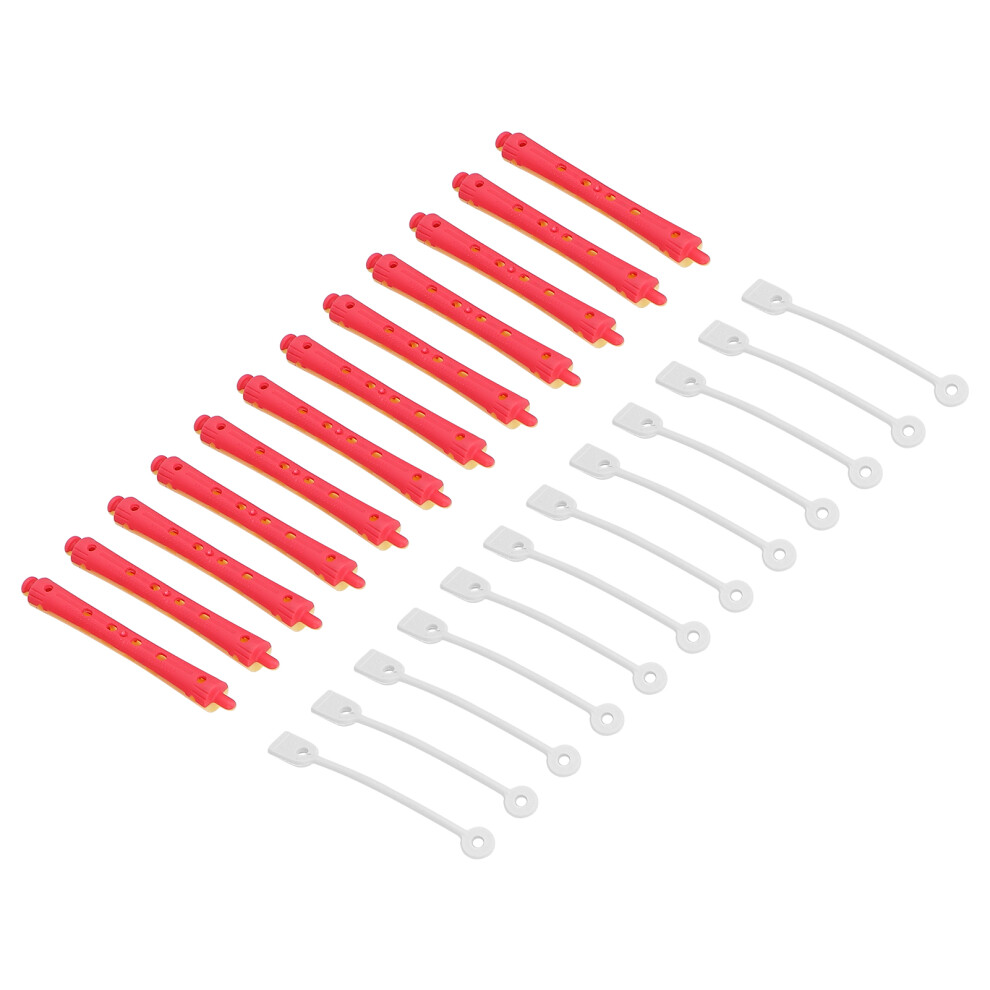 12Pcs Plastic Hair Perm Rods, 9x1cm Curlers for Salon Use