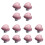12Pcs Pink Ceramic Heart Cabinet Knobs Durable Pull Handles for Home 1