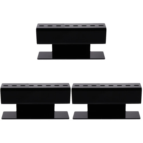3Pièces Porte-Pince À Extensions Noir Rangement 8 Positions 1