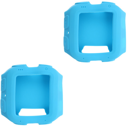 2Pcs Blue Silicone Watch Shell Cover Protector Durable Watch Case 2