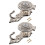 6Pcs Silver Alloy Curtain Pothooks Decorative Hooks for Home Use 7