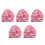 5Pcs Pink Satin Bonnet for Kids Adjustable Double Layer Sleep Hat 7