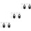 12Pcs Portable Silicone Protective Case with Hanging Ring for 6
