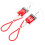 3Pairs Mini Charm Earrings Multi Color Lightweight Dangling 3