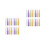 32Pcs Lip Balm Tubes Assorted Colors Plastic DIY Lip Gloss Containers 5