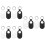 12Pcs Portable Silicone Protective Case with Hanging Ring for 8