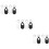 12Pcs Portable Silicone Protective Case with Hanging Ring for 10